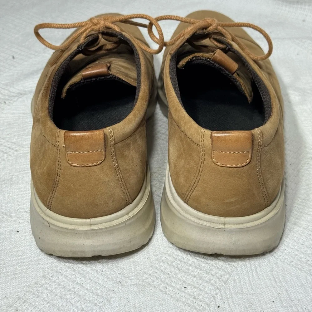 Men ECCO CS20 Hybrid‎ Derby Shoes Camel/Cashmere Cap Toe Oxford 44-US 10/10.5